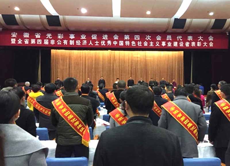 康明納董事長龍其成參加安徽省第四屆非公經(jīng)濟人士表彰大會