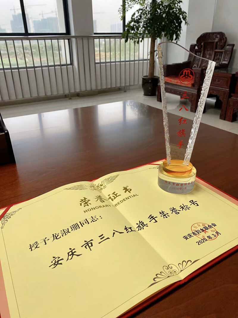 喜報！康明納總經(jīng)理龍淑珊獲得三八紅旗手榮譽稱號！